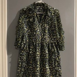 Zara floral mini dress